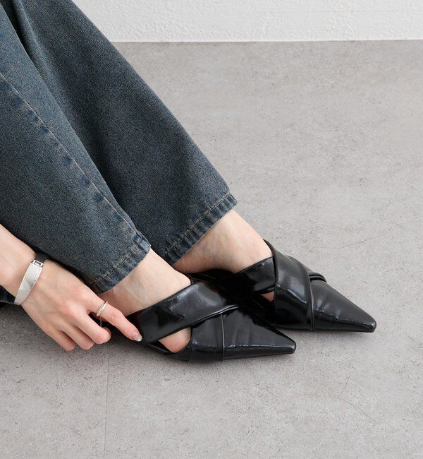  「ポインテッドトゥクロスミュール」|その他|