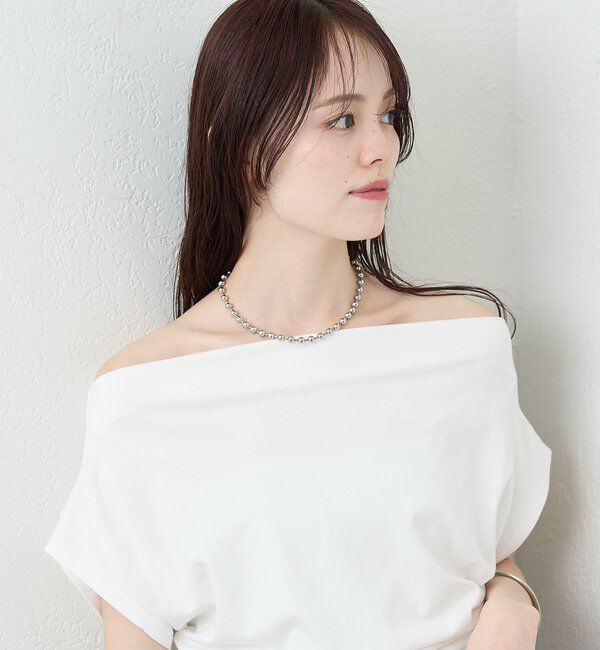  「サイドギャザーオフショルTシャツ」|Tシャツ・カットソー|