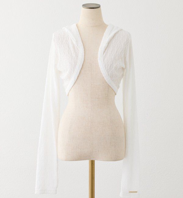  「ロゴプレート付きフーディーボレロ」|プルオーバー|