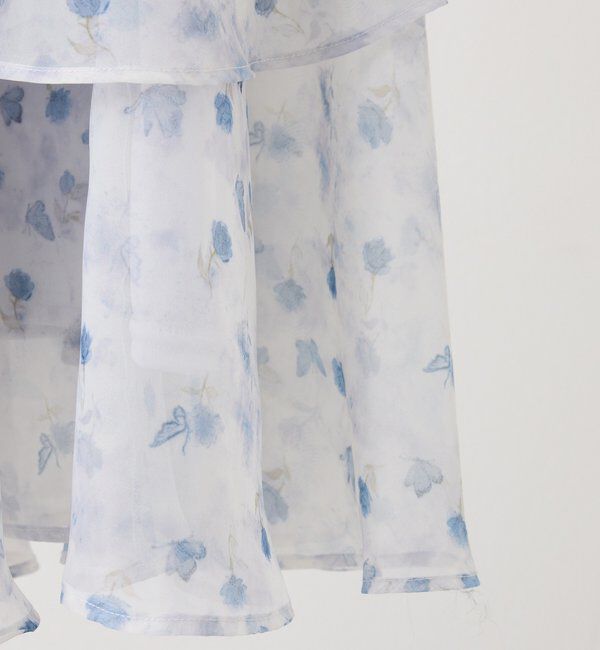  「【LouLoumei】肩リボンティアードロングワンピース」|その他|