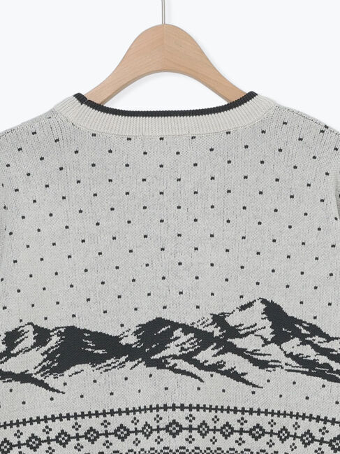 Samansa Mos2「山柄ジャカードニット」|ニット・セーター|