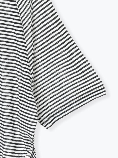 Samansa Mos2「シアーボーダー天竺ラグランTシャツ」|Tシャツ・カットソー|