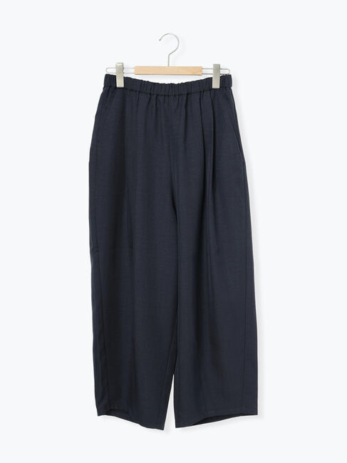Samansa Mos2「【イージーケア・接触冷感】ボリュームワイドパンツ」|その他|ネイビー