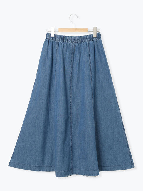 Samansa Mos2「デニムフレアスカート」|スカート|