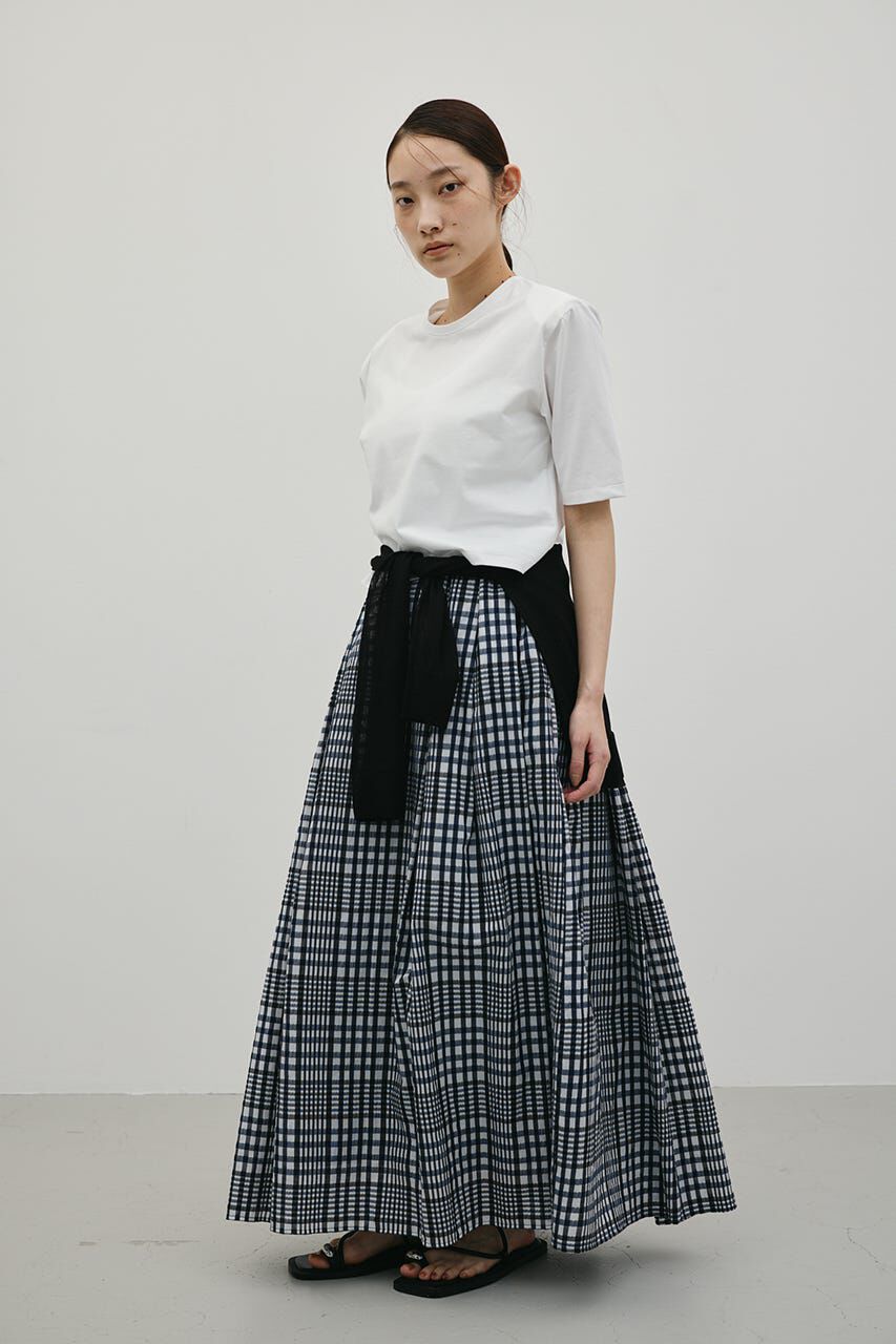 STYLEMIXER「シアーチェックスカート」|スカート|柄NVY5