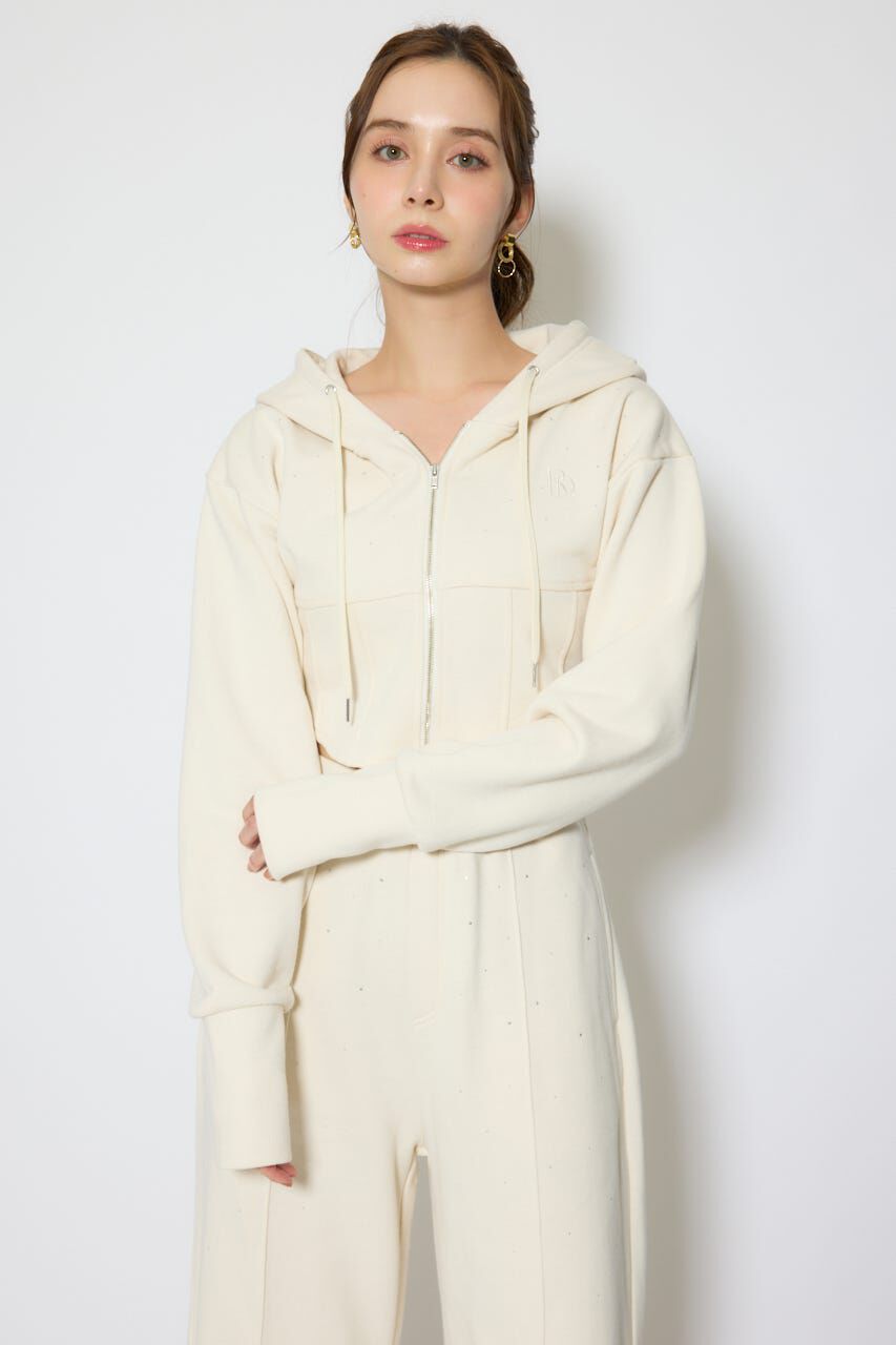 rienda「ビスチェディティールフードスウェット」|Tシャツ・カットソー|