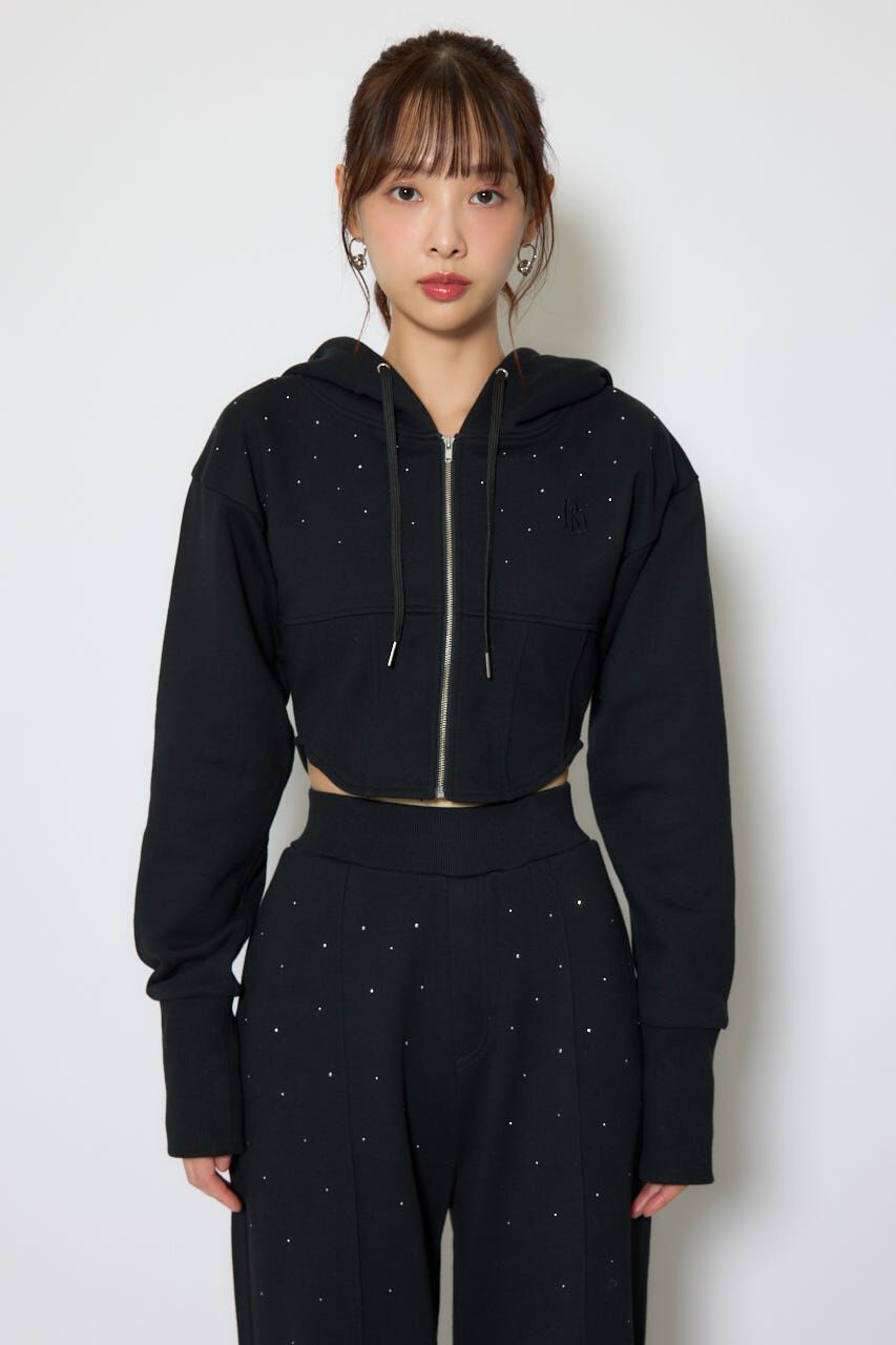 rienda「ビスチェディティールフードスウェット」|Tシャツ・カットソー|