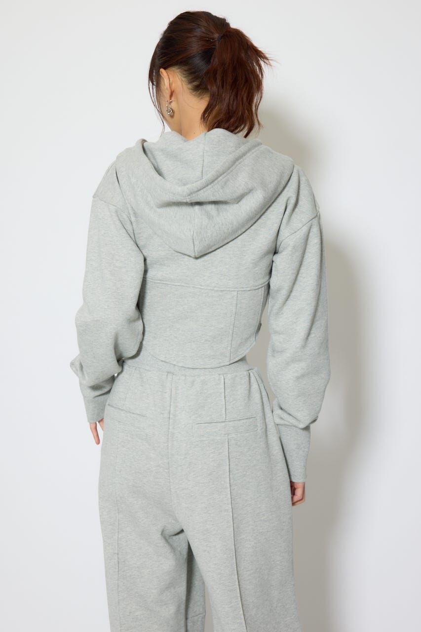 rienda「ビスチェディティールフードスウェット」|Tシャツ・カットソー|