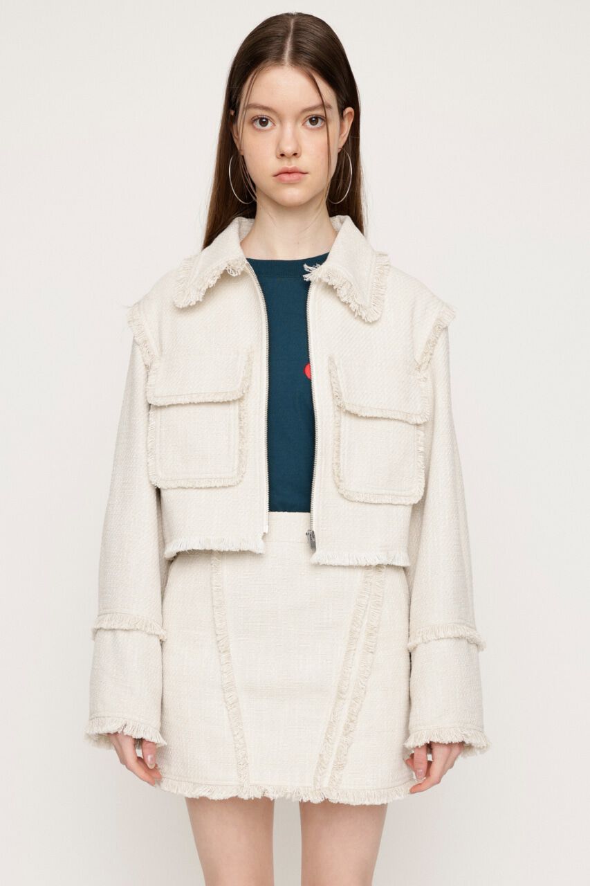 SLY「SPRING TWEED JW ショートスカート」|スカート|IVOY3