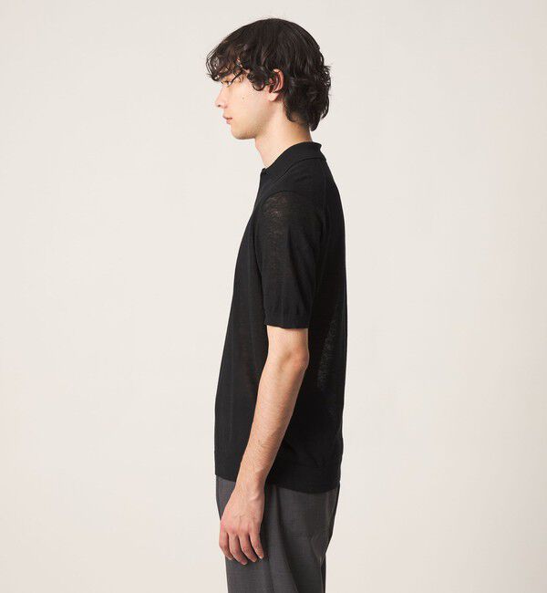 UNITED ARROWS「リネン/コットン スキッパー ポロシャツ」|ポロシャツ|