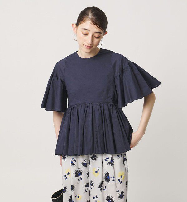 UNITED ARROWS「【一部別注】＜MARIHA＞フリージアのブラウス」|シャツ・ブラウス|NAVY
