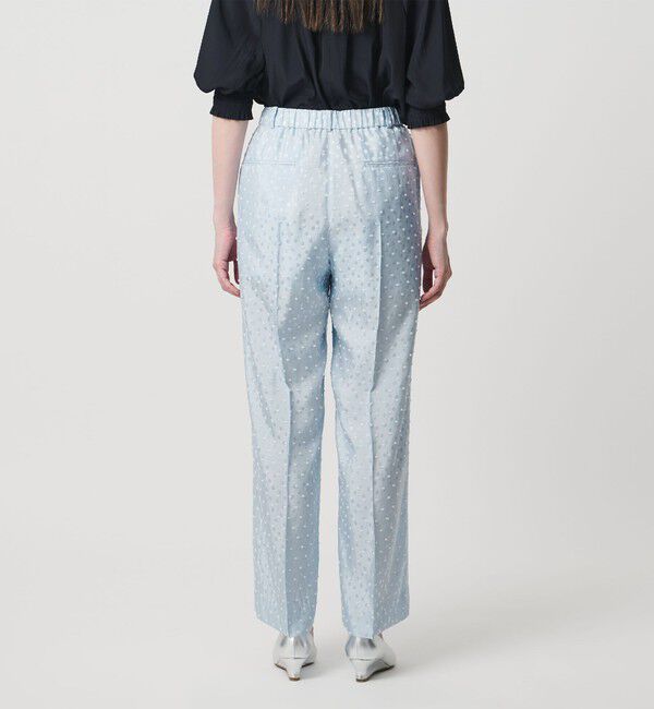UNITED ARROWS「ドット サテン 2タック ワイドパンツ」|スラックス|