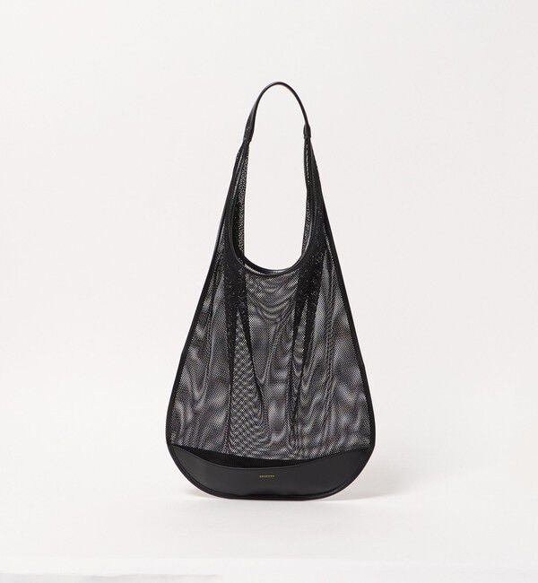 UNITED ARROWS「＜ORSETTO＞メッシュ コンビ バッグ」|ショルダー・メッセンジャー|BLACK