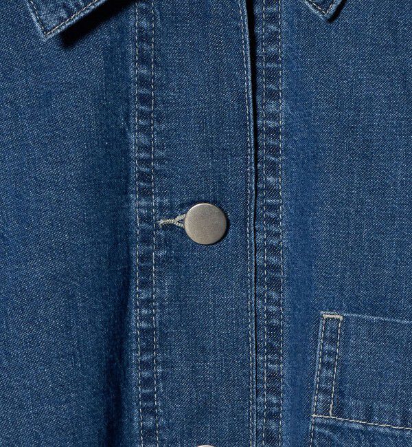 UNITED ARROWS「ステッチ フレア デニムジャケット」|デニムジャケット|