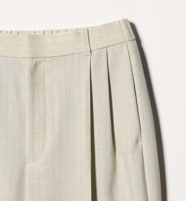 UNITED ARROWS「Spiree ストライプ ワイドパンツ ‐ウォッシャブル‐」|スラックス|