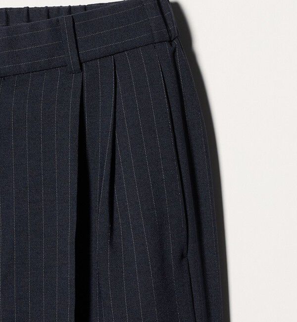 UNITED ARROWS「Spiree ストライプ ワイドパンツ ‐ウォッシャブル‐」|スラックス|