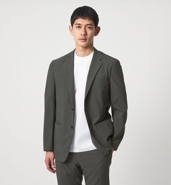 UNITED ARROWS「ライトサッカー 2ボタン テーラード ジャケット UA COZY ウォッシャブル 2WAYストレッチ」|テーラードジャケット|