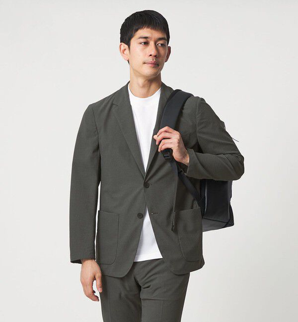 UNITED ARROWS「ライトサッカー 2ボタン テーラード ジャケット UA COZY ウォッシャブル 2WAYストレッチ」|テーラードジャケット|