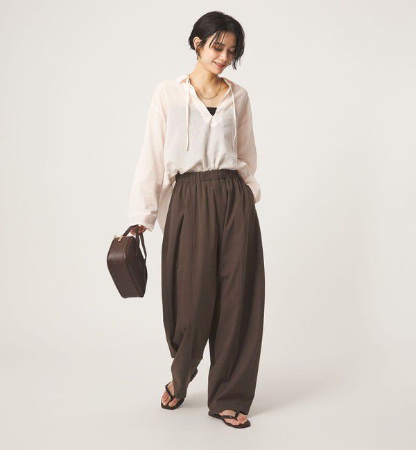 UNITED ARROWS green label relaxing「【WEB限定】＜at ease＞カーブ パンツ マシンウォッシャブル ストレッチ UVカット」|その他|