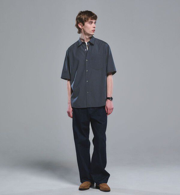 UNITED ARROWS green label relaxing「ウォッシャブルトロ パターン ジャスト ルーズ 半袖 シャツ -ウォッシャブル・ストレッチ-」|シャツ・ブラウス|