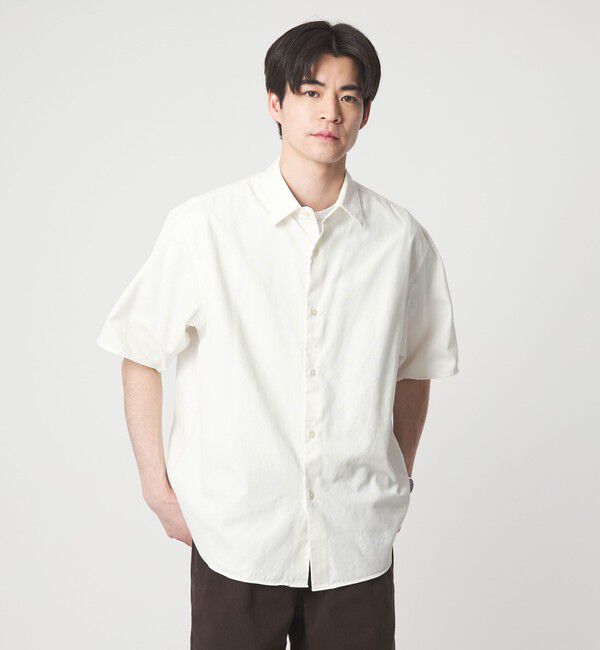 UNITED ARROWS green label relaxing「FINE BASIC スビン オックスフォード ジャストルーズ 半袖 シャツ」|シャツ・ブラウス|