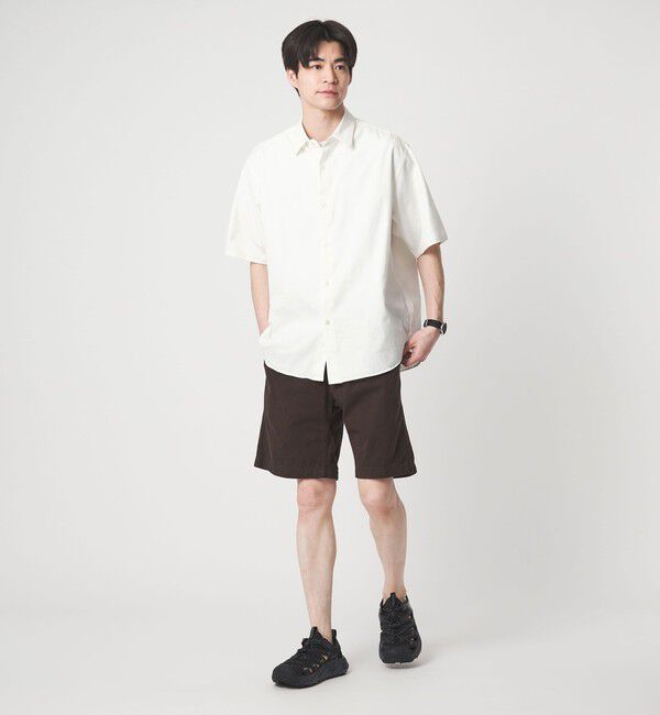 UNITED ARROWS green label relaxing「FINE BASIC スビン オックスフォード ジャストルーズ 半袖 シャツ」|シャツ・ブラウス|