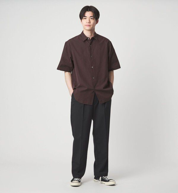 UNITED ARROWS green label relaxing「FINE BASIC スビン オックスフォード ジャストルーズ 半袖 シャツ」|シャツ・ブラウス|