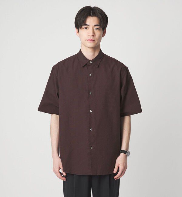 UNITED ARROWS green label relaxing「FINE BASIC スビン オックスフォード ジャストルーズ 半袖 シャツ」|シャツ・ブラウス|