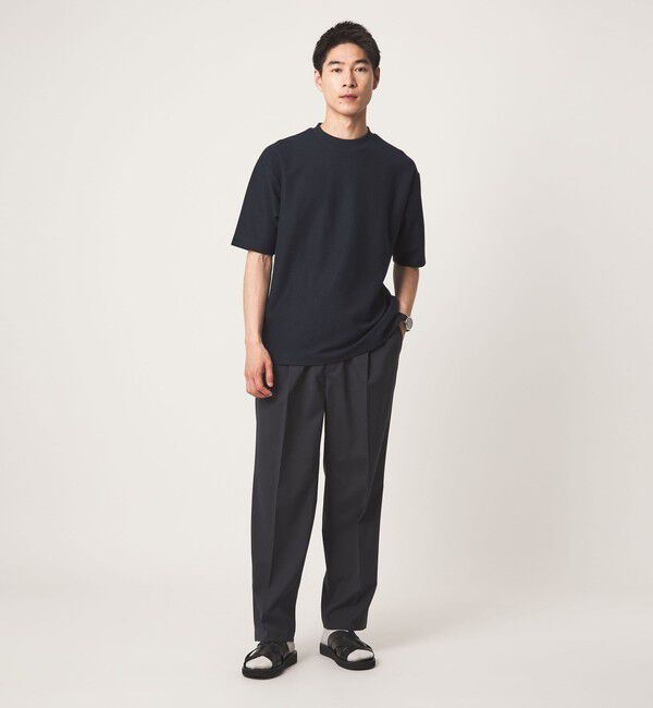 UNITED ARROWS green label relaxing「GIZA ハニカム クルーネック 半袖 Tシャツ」|Tシャツ・カットソー|