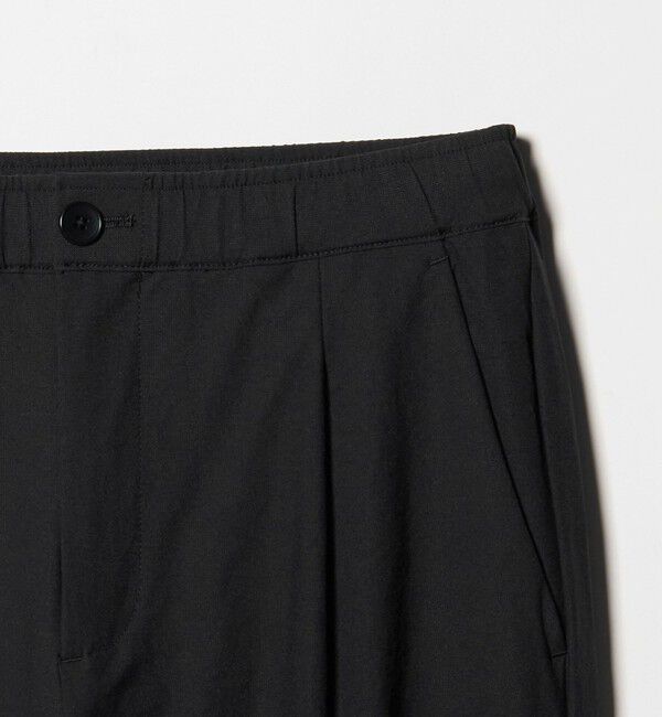 BEAUTY&YOUTH UNITED ARROWS「スラブ １プリーツ イージー テーパード パンツ NO.5 ストレッチ 撥水 UVカット 」|チノ|
