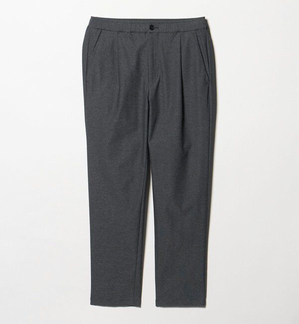 BEAUTY&YOUTH UNITED ARROWS「スラブ １プリーツ イージー テーパード パンツ NO.5 ストレッチ 撥水 UVカット 」|チノ|