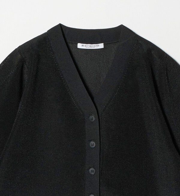 BEAUTY&YOUTH UNITED ARROWS「Vネック 畦ニット カーディガン ウォッシャブル」|カーディガン|