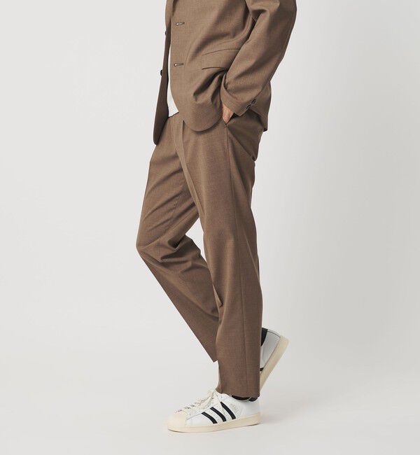 BEAUTY&YOUTH UNITED ARROWS「ASTY 1プリーツ スラックス NO.5 セットアップ対応」|チノ|