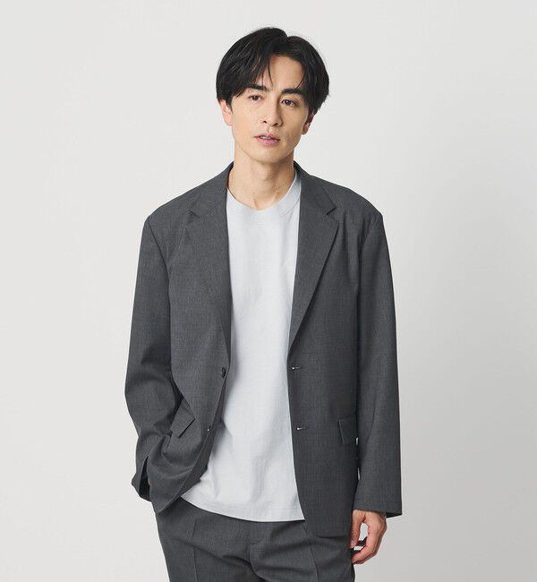BEAUTY&YOUTH UNITED ARROWS「ASTY コンフォート ジャケット セットアップ対応」|テーラードジャケット|DK.GRAY