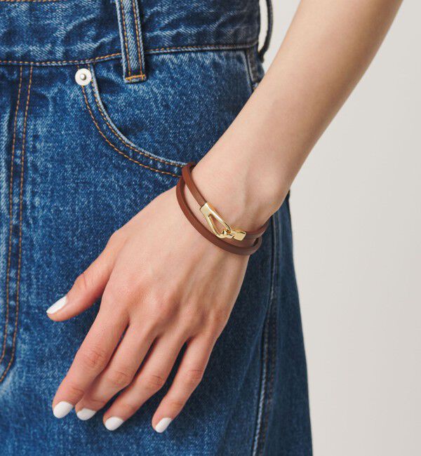 BEAUTY&YOUTH UNITED ARROWS「メタル&times;レザーベルト ブレスレット」|ブレスレット・バングル|MD.BROWN