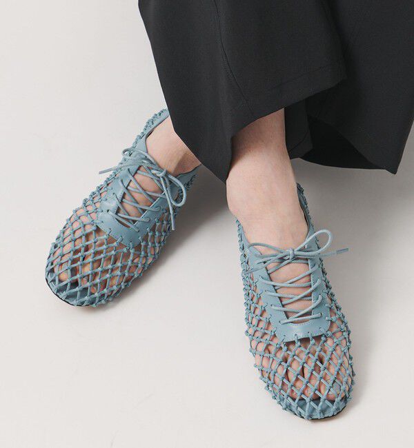 BEAUTY&YOUTH UNITED ARROWS「【別注】＜MOHI...＞WEAVE LACEUP シューズ」|ローファー|LT.BLUE