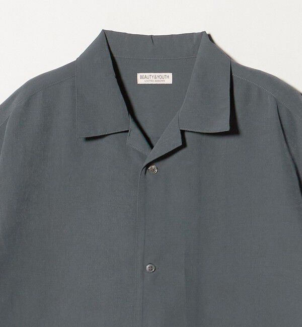 BEAUTY&YOUTH UNITED ARROWS「シルキータッチ ナロー オープンカラー シャツ FORM型」|シャツ・ブラウス|
