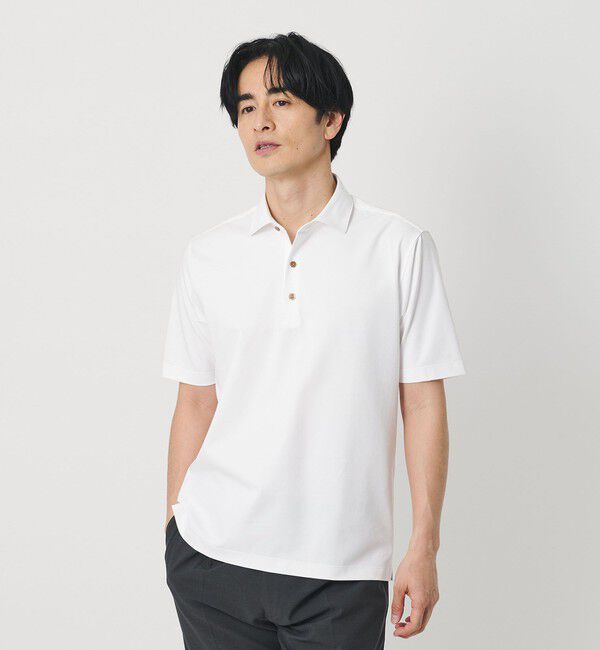 BEAUTY&YOUTH UNITED ARROWS「クール ハイゲージ モクロディ ポロシャツ 接触冷感 抗菌防臭」|Tシャツ・カットソー|