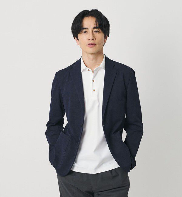 BEAUTY&YOUTH UNITED ARROWS「クール ハイゲージ モクロディ ポロシャツ 接触冷感 抗菌防臭」|Tシャツ・カットソー|