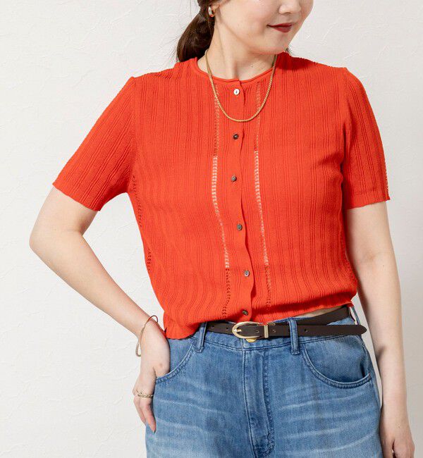 NOLLEY'S sophi「【WALANCE/ワランス】paper rib knit 2way tops」|カーディガン|