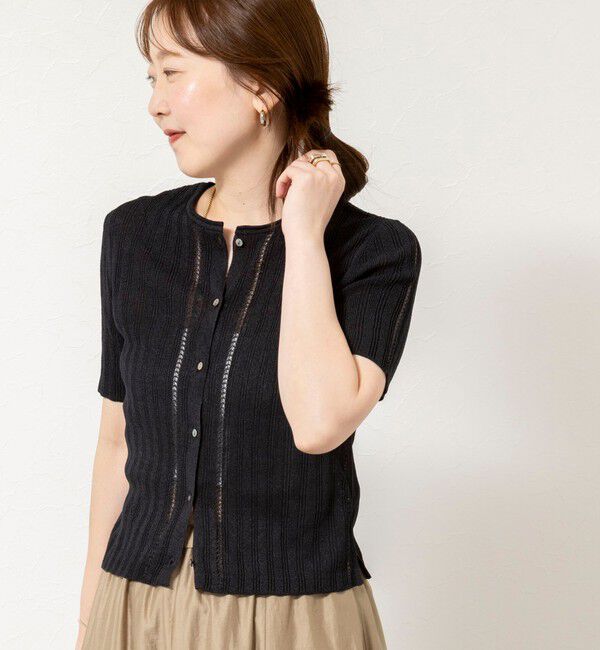 NOLLEY'S sophi「【WALANCE/ワランス】paper rib knit 2way tops」|カーディガン|