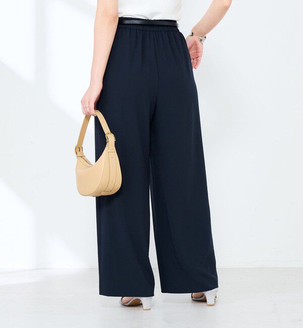 NOLLEY'S sophi「《セットアップ対応》ウォッシャブルエアリージョーゼットイージーワイドパンツ」|その他|