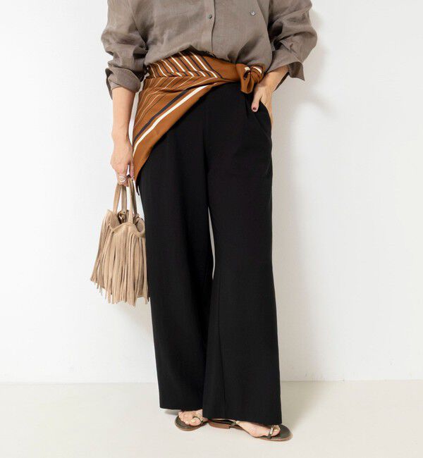 NOLLEY'S sophi「《セットアップ対応》ウォッシャブルエアリージョーゼットイージーワイドパンツ」|その他|