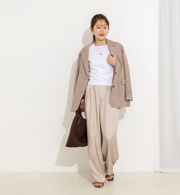 NOLLEY'S「【nolnol/ノルノル】ウォッシャブルクルーネックTee」|Tシャツ・カットソー|