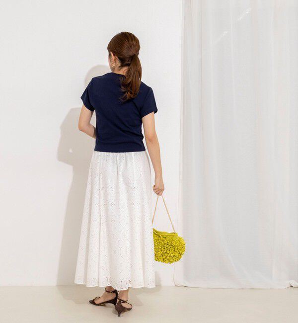 NOLLEY'S「【nolnol/ノルノル】ウォッシャブルクルーネックTee」|Tシャツ・カットソー|