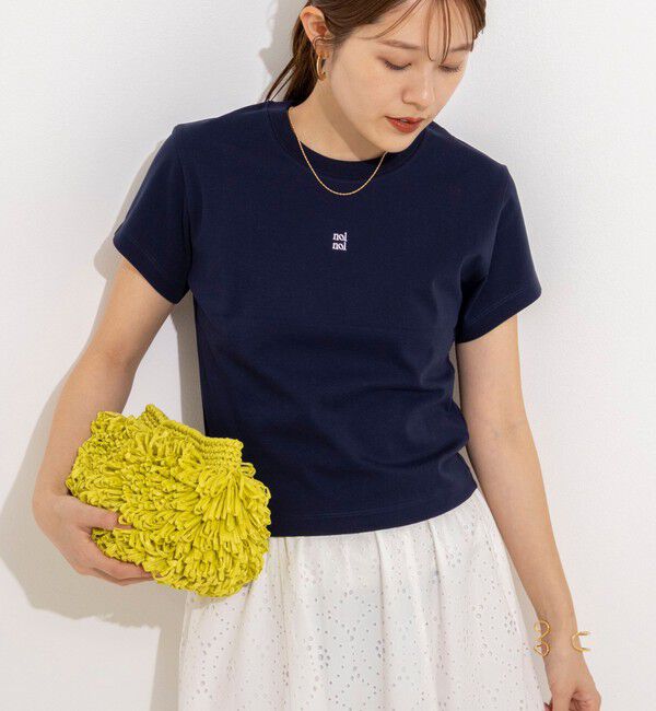 NOLLEY'S「【nolnol/ノルノル】ウォッシャブルクルーネックTee」|Tシャツ・カットソー|