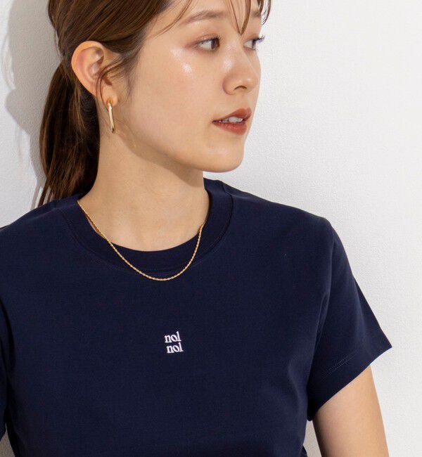 NOLLEY'S「【nolnol/ノルノル】ウォッシャブルクルーネックTee」|Tシャツ・カットソー|