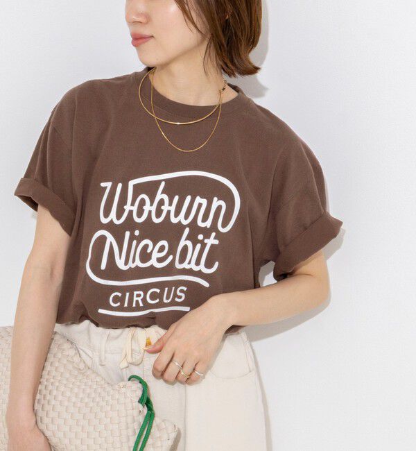 Rie Miller「【GULFCOAST SPORTSWEAR/ガルフ コースト スポーツウェア】別注プリントＴシャツ」|Tシャツ・カットソー|ブラウンベージュ系2