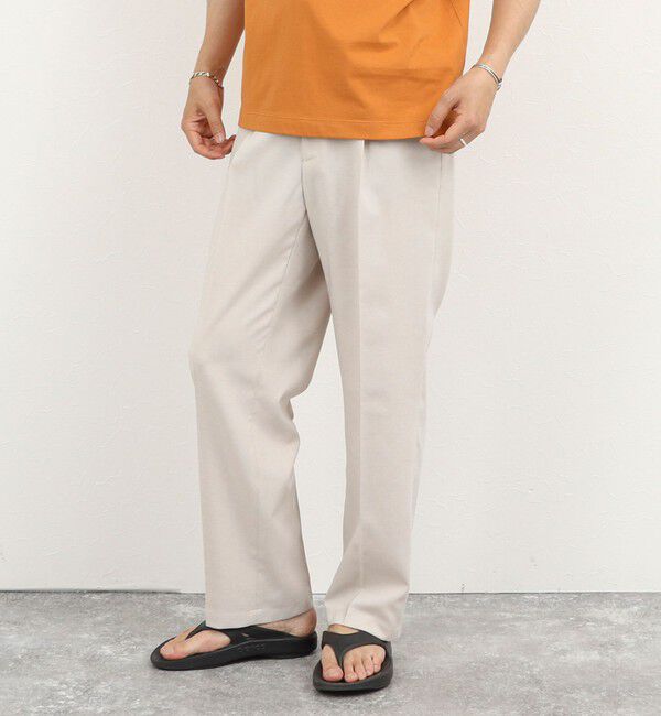 NOLLEY'S goodman「《セットアップ対応》Reflax ワンタックイージーパンツ 26SS」|チノ|