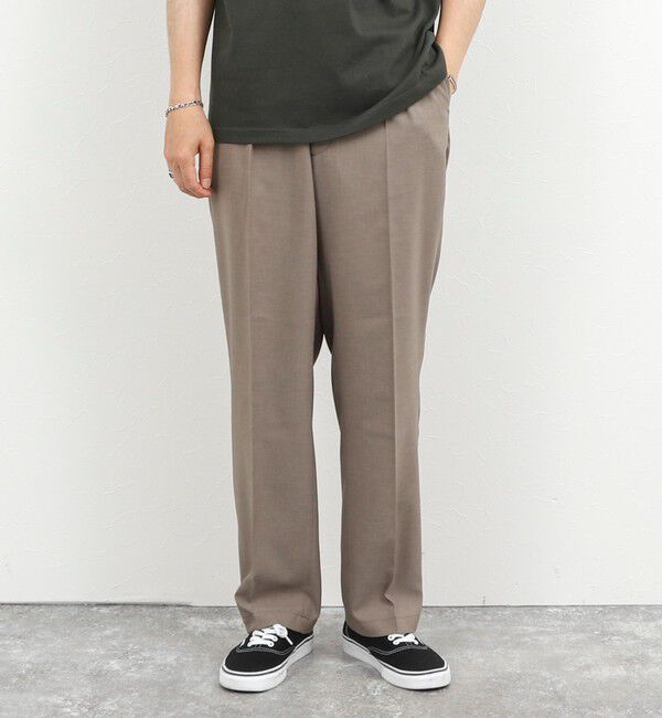 NOLLEY'S goodman「《セットアップ対応》Reflax ワンタックイージーパンツ 26SS」|チノ|
